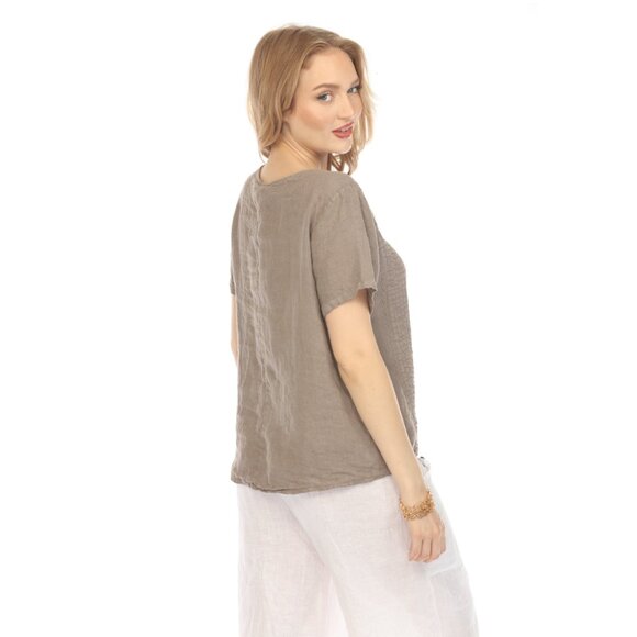 Taupe Side treaded design plain top - Picture 2 of 7